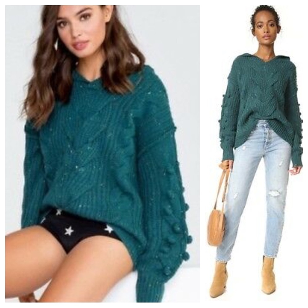 NWT! Wildfox Pattie Chunky Cable Knit Sweater
